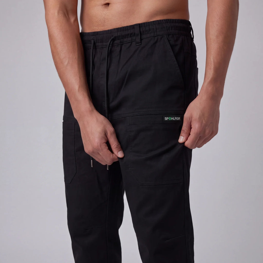 Pantaloni cargo confortabili cu capacitate mare de depozitare 